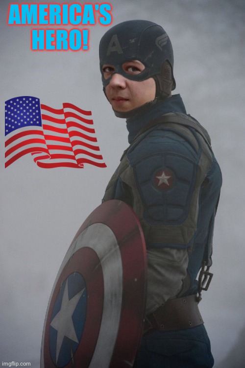 America's Hero Kyle Rittenhouse | AMERICA'S
HERO! | image tagged in american flag | made w/ Imgflip meme maker
