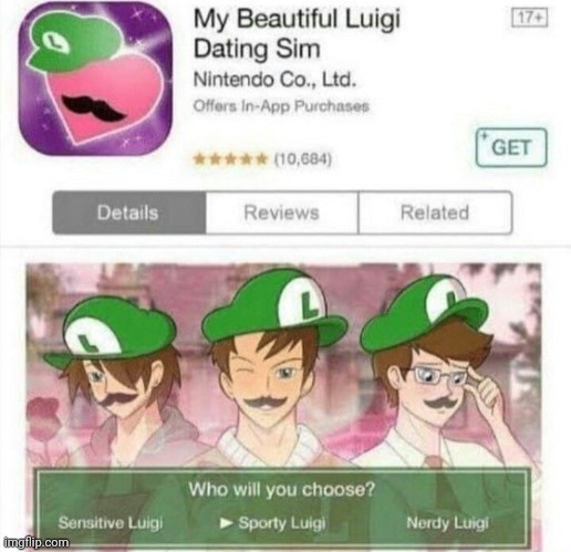 Sensitive Luigi | made w/ Imgflip meme maker