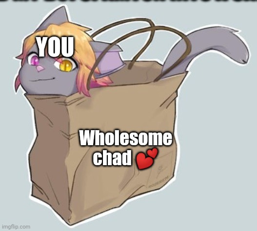 Cat Spamton | YOU Wholesome chad ? | image tagged in cat spamton | made w/ Imgflip meme maker