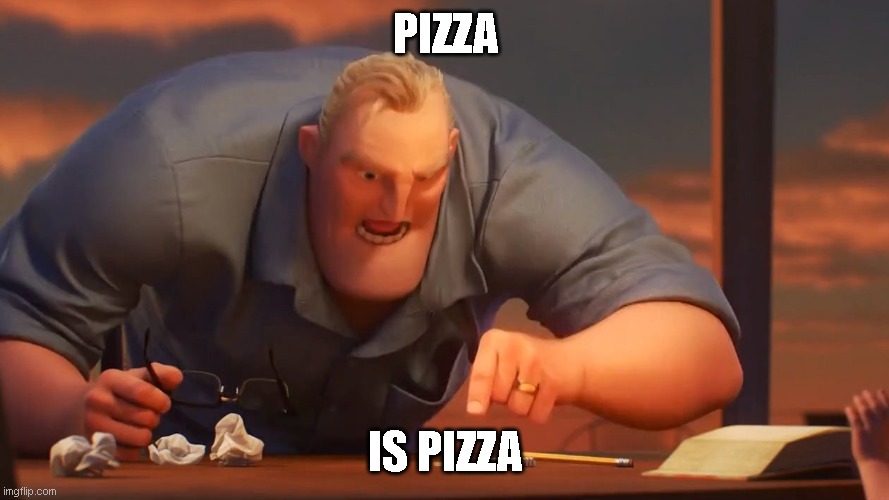Mr inc | PIZZA; IS PIZZA | image tagged in mr inc | made w/ Imgflip meme maker