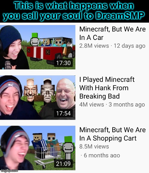 Quackity!  You were the chosen one! | This is what happens when you sell your soul to DreamSMP | image tagged in funny | made w/ Imgflip meme maker