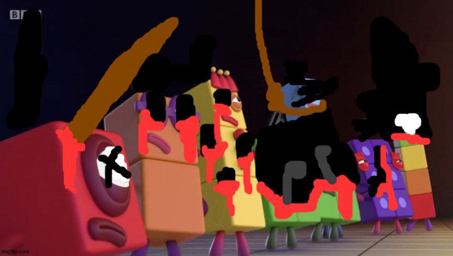 High Quality Numberblocks army is dead Blank Meme Template