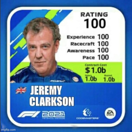 Jeremy Clarkson, his genius always frightens him | image tagged in memes,unfunny | made w/ Imgflip meme maker