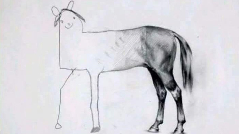 Unfinished Horse Blank Meme Template