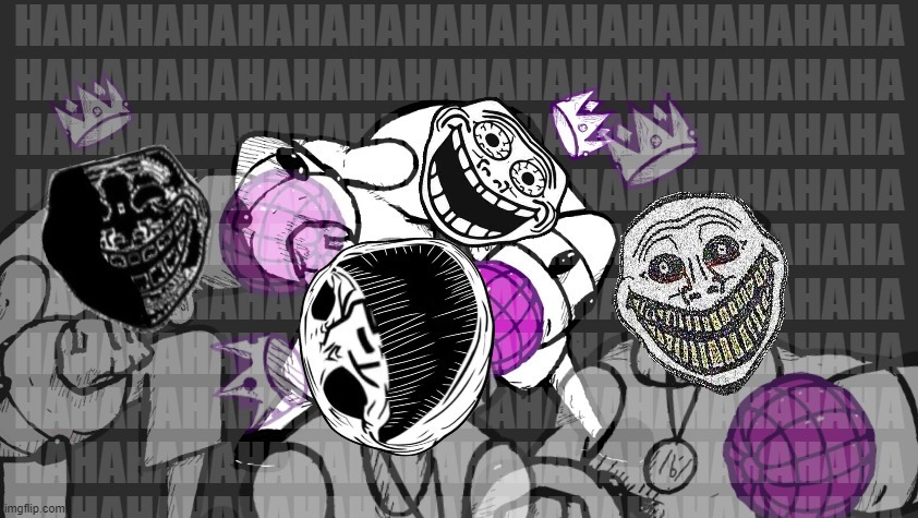 Cancer Trollge laughing at your pain | image tagged in cancer trollge laughing at your pain | made w/ Imgflip meme maker