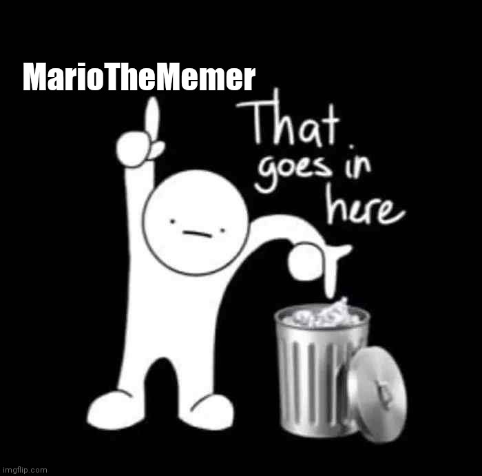 that goes in here | MarioTheMemer | image tagged in that goes in here | made w/ Imgflip meme maker
