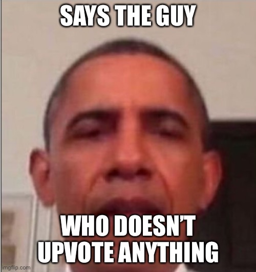 There is no meme template | SAYS THE GUY WHO DOESN’T UPVOTE ANYTHING | image tagged in there is no meme template | made w/ Imgflip meme maker