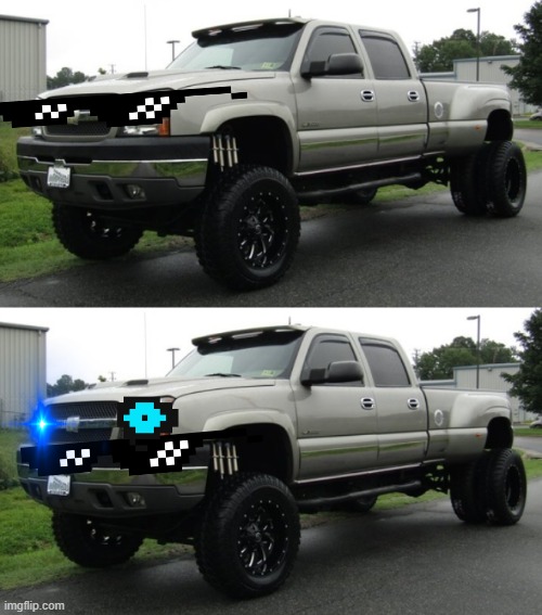 image tagged in 06_silverado full body reveal or something ik it'sa me,cateye chevy | made w/ Imgflip meme maker