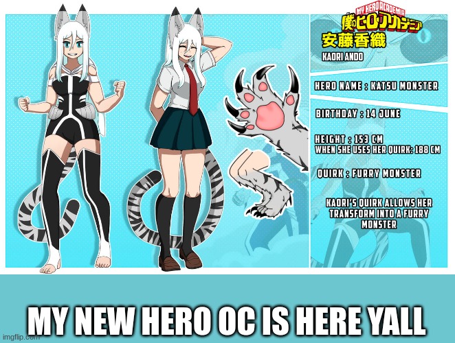 MY NEW HERO OC IS HERE YALL | made w/ Imgflip meme maker