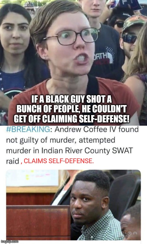 Triggered Karen wrong Again | , CLAIMS SELF-DEFENSE. | image tagged in court | made w/ Imgflip meme maker