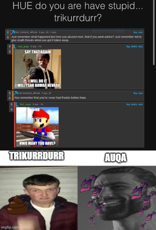 Aqua thinks I’m tricky lmao | made w/ Imgflip meme maker
