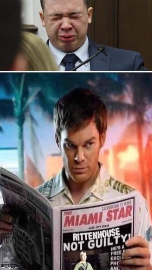 Dexter's cue?? | image tagged in dexter's cue,not guilty | made w/ Imgflip meme maker