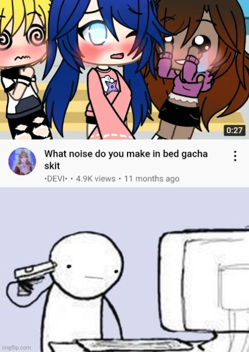 B R U H | image tagged in computer suicide | made w/ Imgflip meme maker