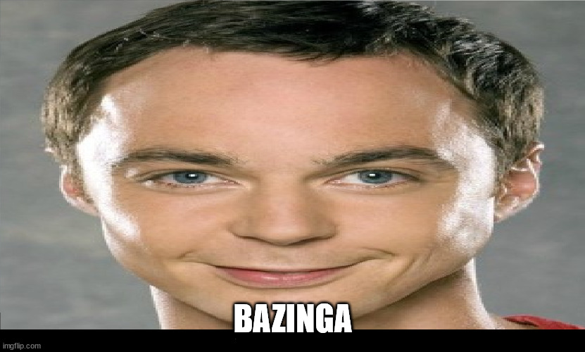 Funny Bazinga Man | BAZINGA | image tagged in funny bazinga man | made w/ Imgflip meme maker