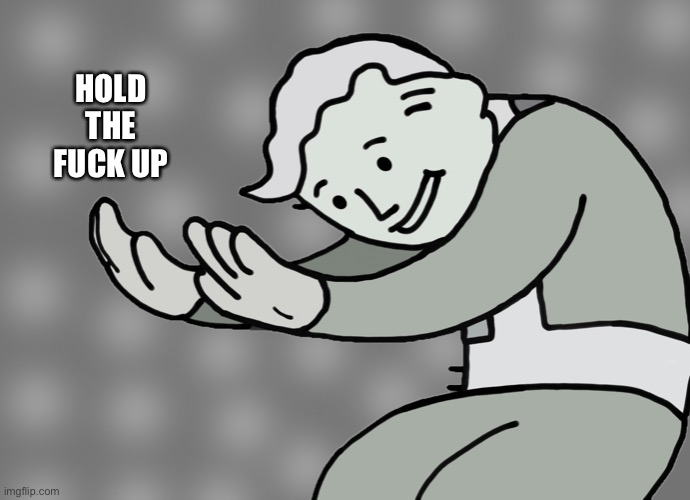 Hol up | HOLD THE FUCK UP | image tagged in hol up | made w/ Imgflip meme maker