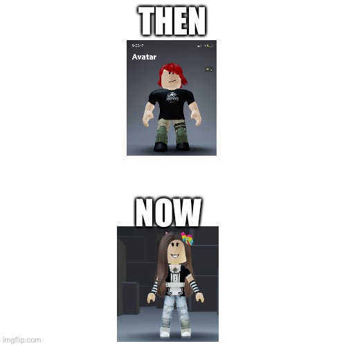 Then vs Now | THEN; NOW | image tagged in memes,blank transparent square | made w/ Imgflip meme maker