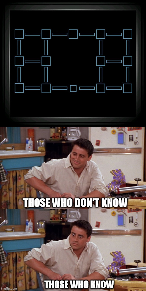 O_O | THOSE WHO DON'T KNOW; THOSE WHO KNOW | image tagged in connection terminated,joey meme | made w/ Imgflip meme maker