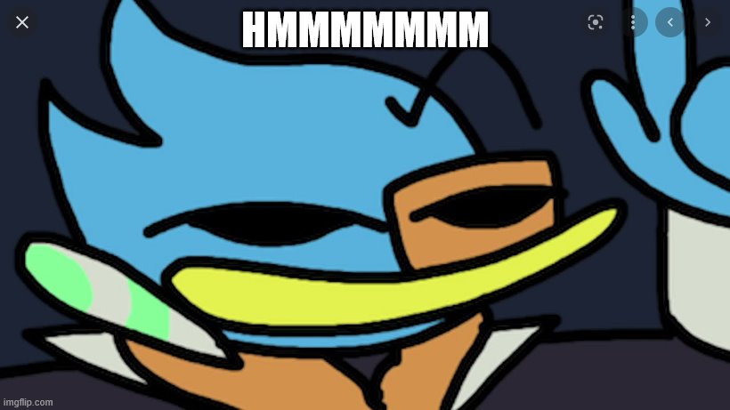 never trust the bad sprite | HMMMMMMM | image tagged in never trust the bad sprite | made w/ Imgflip meme maker