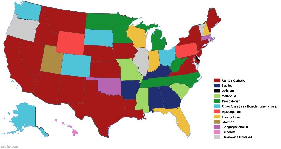 My home state just chilling with the only non-Christian governor in the country (besides Delaware) | made w/ Imgflip meme maker