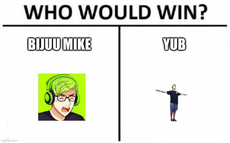 Who Would Win? | BIJUU MIKE; YUB | image tagged in memes,who would win | made w/ Imgflip meme maker