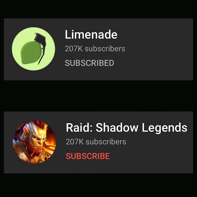 Limenade Vs. Raid: Shadow Legends Blank Meme Template