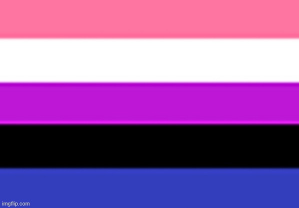 I'm Genderfluid apparently- | image tagged in genderfluid flag | made w/ Imgflip meme maker