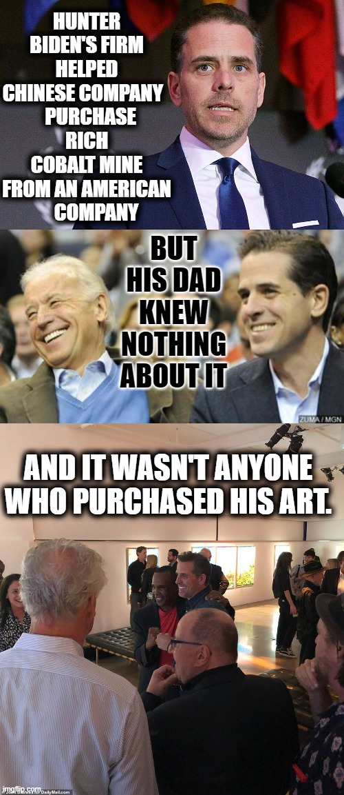 Round And Round | HUNTER BIDEN'S FIRM HELPED CHINESE COMPANY  
  PURCHASE RICH COBALT MINE FROM AN AMERICAN      COMPANY; BUT HIS DAD KNEW NOTHING ABOUT IT; AND IT WASN'T ANYONE WHO PURCHASED HIS ART. | image tagged in memes,politics,hunter,chinese,colbalt,sale | made w/ Imgflip meme maker
