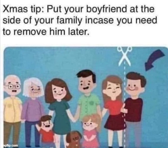 just in case | image tagged in boy friend,xmas | made w/ Imgflip meme maker