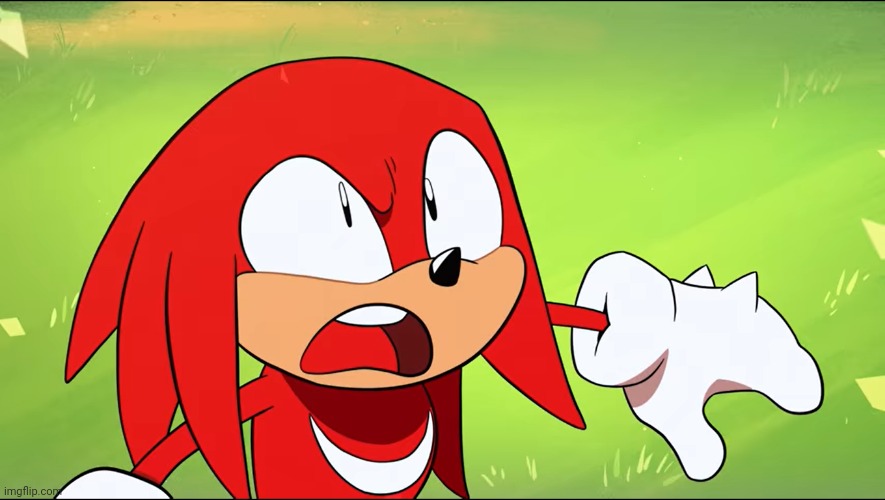 Knuckles Shook | image tagged in knuckles shook | made w/ Imgflip meme maker