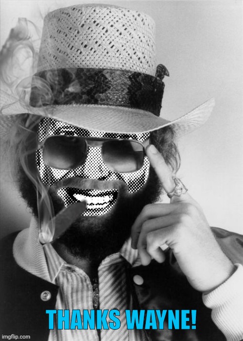 Hank Strangmeme Jr | THANKS WAYNE! | image tagged in hank strangmeme jr | made w/ Imgflip meme maker