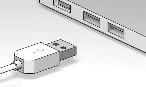 USB plug never goes in right way up Blank Meme Template