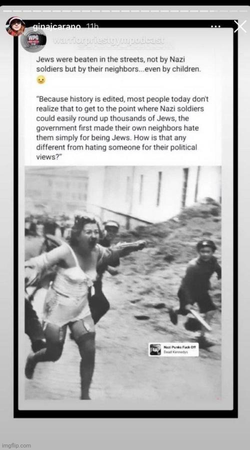Gina Carano | image tagged in nazis,disney,political correctness | made w/ Imgflip meme maker
