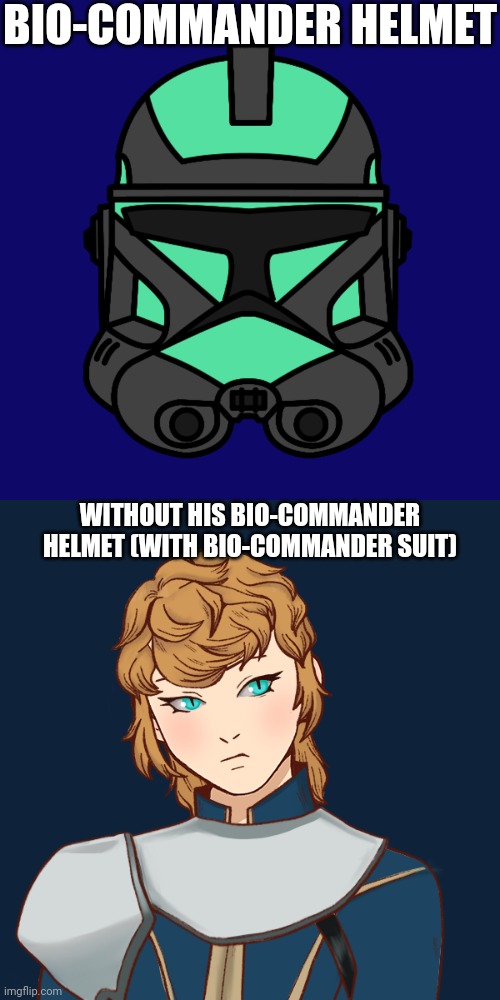 I've finally made Cyrus | BIO-COMMANDER HELMET; WITHOUT HIS BIO-COMMANDER HELMET (WITH BIO-COMMANDER SUIT) | image tagged in memes,blank transparent square | made w/ Imgflip meme maker