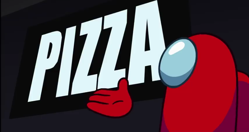 High Quality Amogus presentation: Pizza Blank Meme Template
