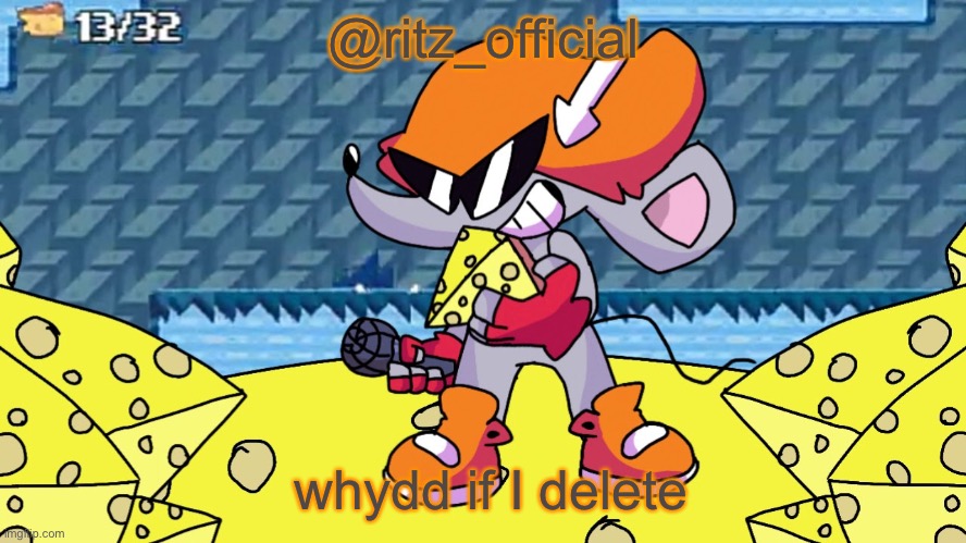 @ritz_official; whydd if I delete | image tagged in ritz_official temp | made w/ Imgflip meme maker