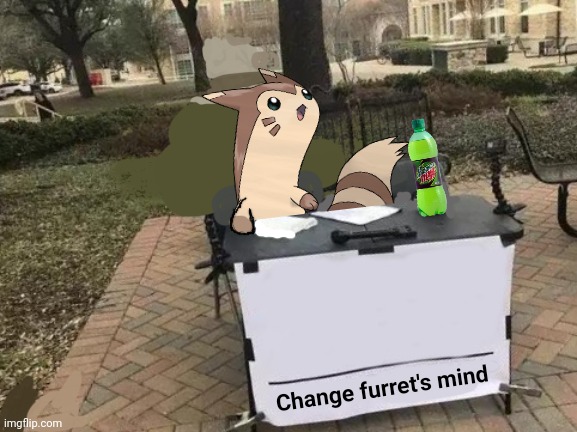 Change furret's mind Blank Meme Template