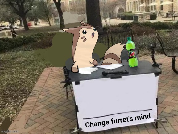New furret template | image tagged in change furret's mind | made w/ Imgflip meme maker