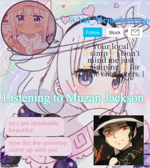 It’s on the Radio | Listening to Muzan Jackson | made w/ Imgflip meme maker