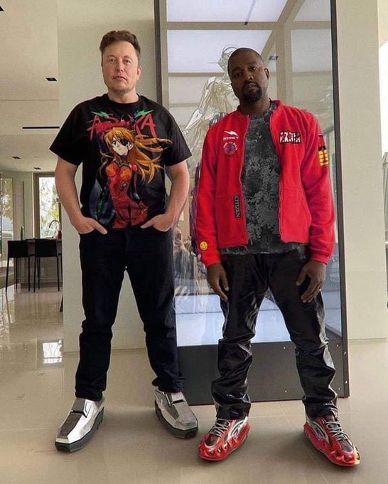 Elon and Ye Blank Meme Template