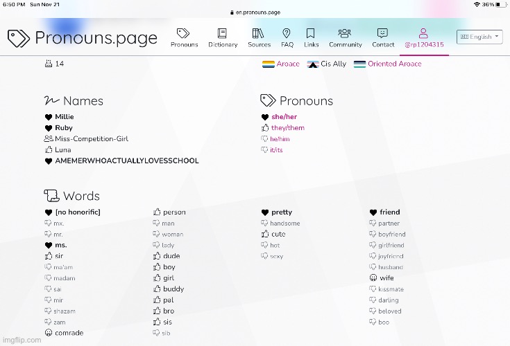 My Pronouns Page! | made w/ Imgflip meme maker