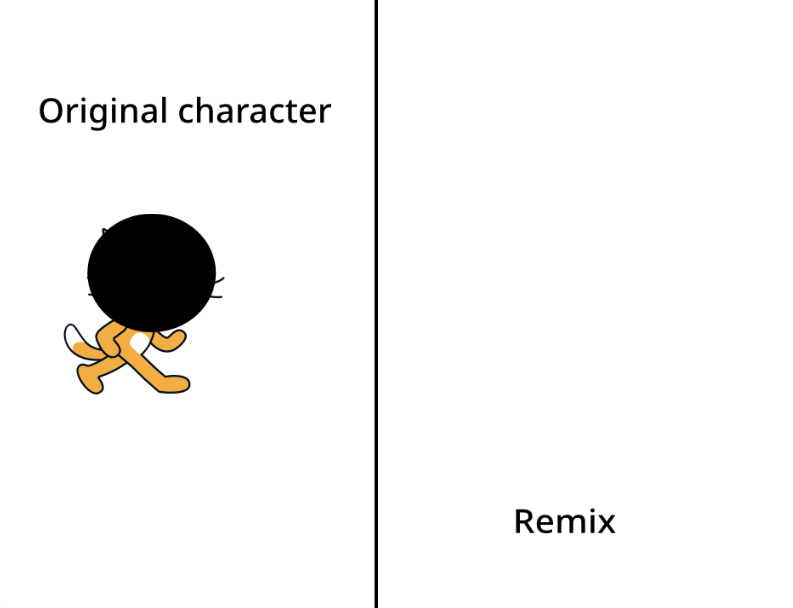 Two characters Blank Meme Template