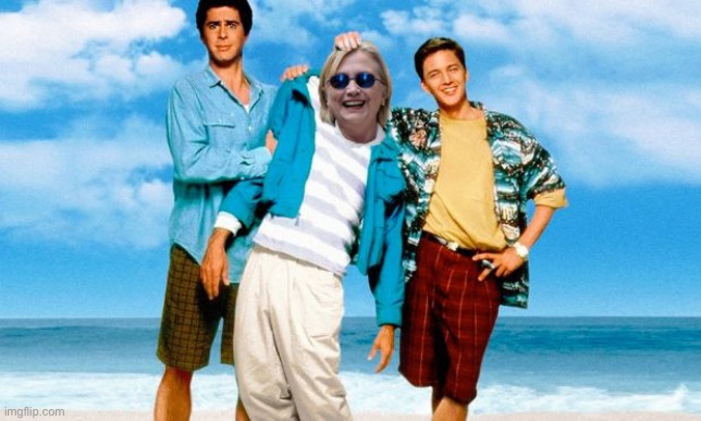 Weekend at Bernie's - Hillary Style | image tagged in weekend at bernie's - hillary style | made w/ Imgflip meme maker