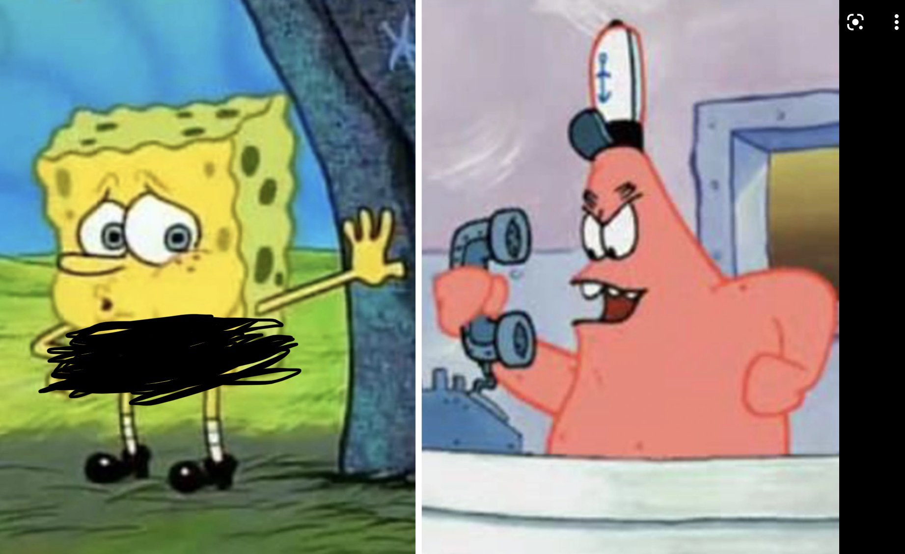 Two sides Blank Meme Template