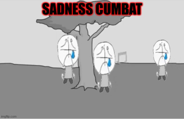 Sadness Combat | SADNESS CUMBAT | image tagged in sadness combat | made w/ Imgflip meme maker