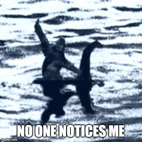 Well it just got interesting | NO ONE NOTICES ME | image tagged in well it just got interesting | made w/ Imgflip meme maker