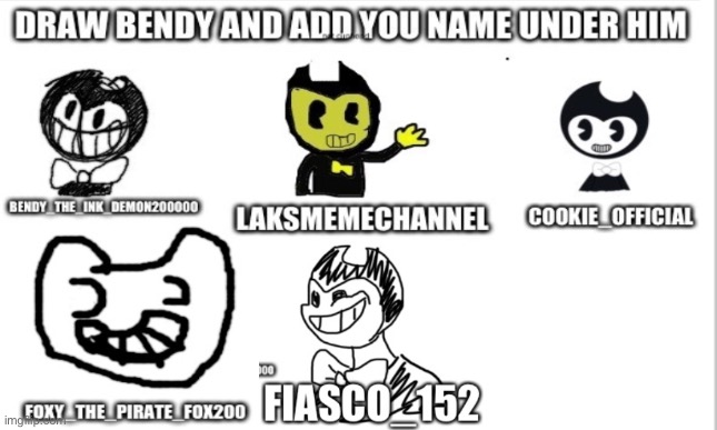 noone notice my post so i made a new one | image tagged in bendy | made w/ Imgflip meme maker