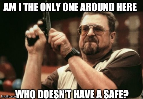 Am I The Only One Around Here | AM I THE ONLY ONE AROUND HERE  WHO DOESN'T HAVE A SAFE? | image tagged in memes,am i the only one around here | made w/ Imgflip meme maker