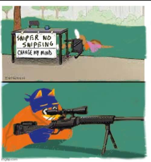 sniper no snipeing | image tagged in sniper no snipeing | made w/ Imgflip meme maker