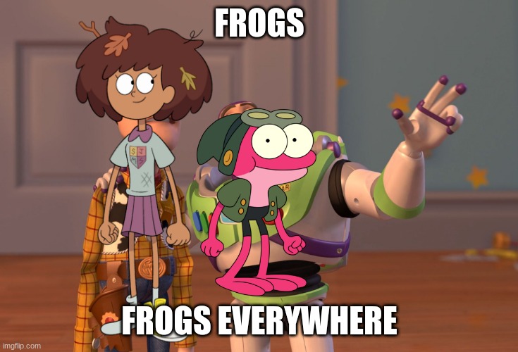 X, X Everywhere Meme | FROGS; FROGS EVERYWHERE | image tagged in memes,x x everywhere | made w/ Imgflip meme maker