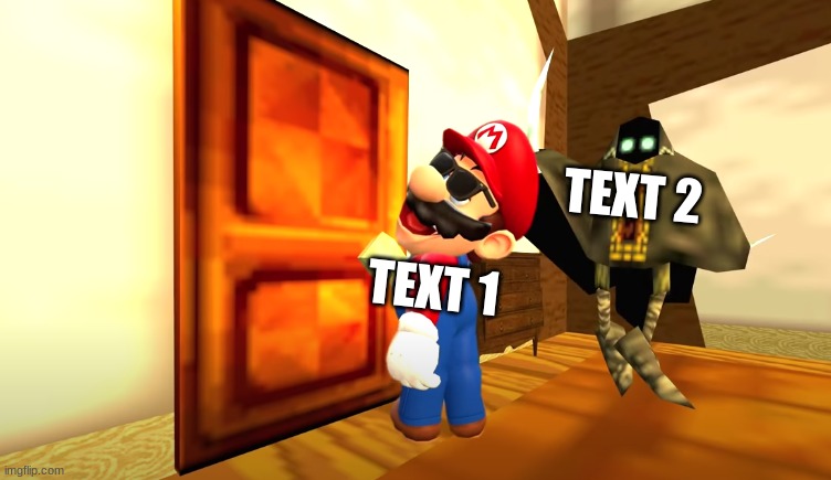 made a new template based off the new video :) | TEXT 2; TEXT 1 | image tagged in bob chops off mario's pingas,smg4,pingas | made w/ Imgflip meme maker